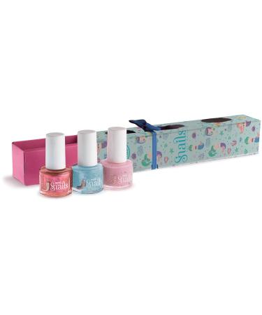 Snails 510737 Children's Nail Polish Gift Set - Mini Mermaid 3x7ml | Water-Based Washable Vegan & Harmless - Buy Online on GoSupps.com