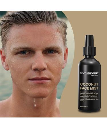 Hyaluronic Acid & Aloe Coconut Face Mist for Men | Green Tea & Rose Water Facial Mist | Anti-Aging Calming Toner - 3.4 Fl Oz - Buy Online on GoSupps.com