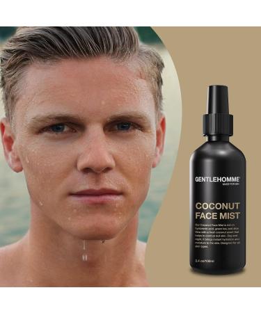 Gentlehomme - Coconut Face Mist - Men s Facial Spray - with Hyaluronic Acid, Aloe Vera & Green Tea - Refresh, Moisturize & Hydrate - Use Day & Night - Safe for All Skin Types - Vegan - 3.4oz - 3 Pack 1 Count (Pack of 3) - Buy Online on GoSupps.com