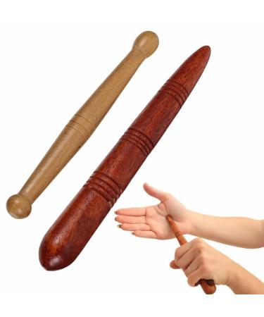 Triggerpunkt massager foot trigger point massage device foot wood massage tab massage stick muscle massage wood wood acupress pencil for shoulder back leg relaxation pain relief 2 pieces
