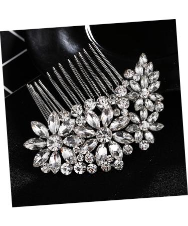Housoutil Comb Rhinestone Headpiece Wedding Hair Clip Rhinestone Hair Clip Bridal Hair Clip Rhinestone Hair Accessories Wedding Veils Pearl Tiara Bride Hair up Rhinestones - Buy Online on GoSupps.com