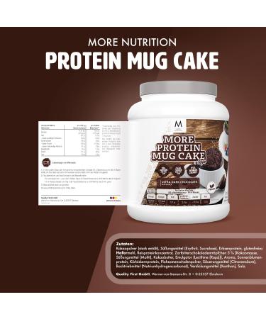 MORE NUTRITION Protein Mug Cake - Ultra Dark Chocolate Baking Mix (455g) | Indulge in Guilt-Free Desserts - Buy Online on GoSupps.com
