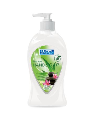 Lucky Super Soft Liquid Hand Soap Aloe Vera 13.5 Fluid Ounce Aloe Vera 13.5 Fl Oz (Pack of 1)