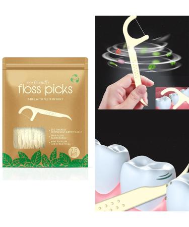 Buy 75 Soft Portable Toothpicks - Eco-Friendly Dental Care for Adults | Travel & Home Use - Buy Online on GoSupps.com