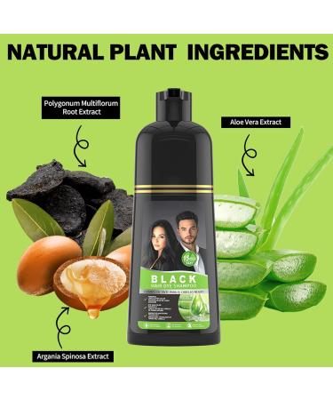 Shampoing colorant pour cheveux - Couverture imm diate des cheveux blancs - Shampoing nourrissant pour masquer les cheveux blancs - 500 ml - Pour boucles et cheveux fins et denses - Soin quotidien - Buy Online on GoSupps.com