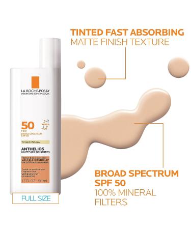 La Roche-Posay Anthelios Tinted Mineral Sunscreen 1.7 Fl Oz + Travel Size Hydrating Cleanser - Buy Online on GoSupps.com