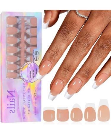 TQUXNGA Natural and Stylish French Manicure Nail Tips with Different Sizes Nail Art Tools and Accessories YS09 - Buy Online on GoSupps.com