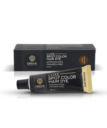 Parallel Products - Luxe Color (Dark Brown) - Cream Hair Dye - 25mL - Tint for Professional Spot Coloring - Covers Grey Hair - Root Touch-Up