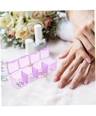 Amosfun 1 Set Nail Art Storage Box Nail Organizers and Storage Makeup Drawer Ornament Storage Bin Ornament Container Nail Acrylic Powder Nail Jewelry Diamond Box Accessories Abs 21x17.6x2cm Colorful - Buy Online on GoSupps.com