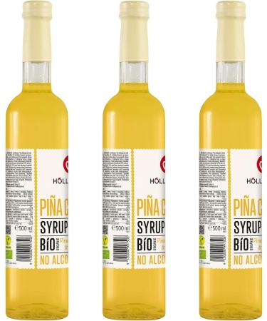 H LLINGER Sirop Pi a Colada Bio Sans Alcool Ananas et Coco 1:9 3x500ml - Buy Online on GoSupps.com