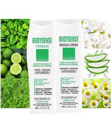 SNOBGIRLS BODYDENSE Plumping Hydrating Volumizing Shampoo for Fine Hair Volume Texture Body Lift Lightweight Vegan Shampoo for Fine Frail Dry or Limp Hair - Buy Online on GoSupps.com