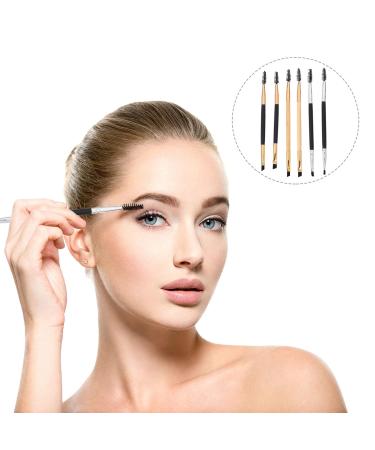 Beaupretty 6pcs Dual Ended Eyebrow Mascara & Grooming Brush Set | Eyelash & Eyeliner Comb - Premium Makeup Tool - Buy Online on GoSupps.com
