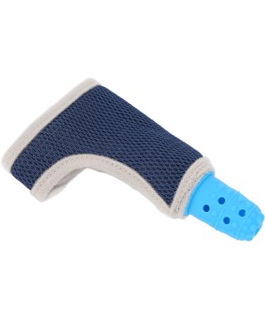 Silicone Teether Finger Guard & Wrist Band for Baby - Blue | Toddler Finger Sucking Stop Guard - Buy Online on GoSupps.com