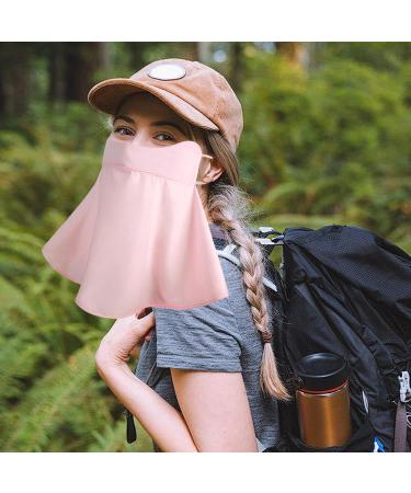 UV Facial Protection Cover | Soft Sun Protection for Cycling | Comfortable Neck and Ear Coverage - Wall Pink - Buy Online on GoSupps.com