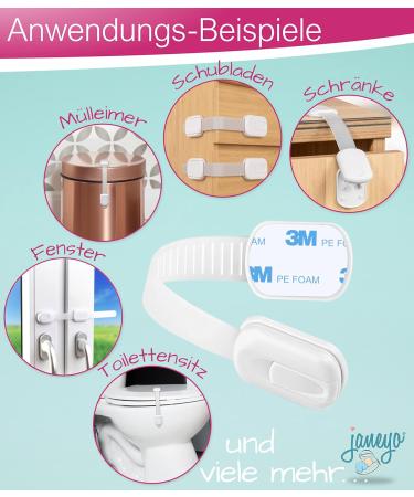 Janeyo Baby & Child Locks for Cupboards Drawers & More - Ultimate Child Safety Solution - Buy Online on GoSupps.com