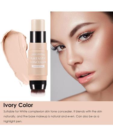 3Pcs Cream Blush & Highlighter Sticks for Cheeks & Lips - Highlighting Bronzer Pen for All Skin - High Gloss White & Milk Tea Pink - 3 Count (Pack of 1) - Buy Online on GoSupps.com