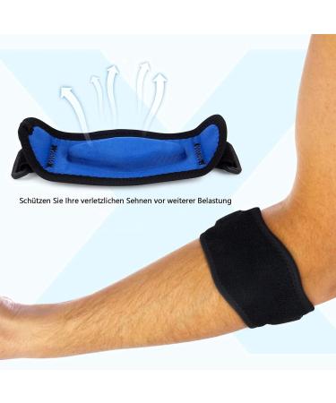 Elbow Bandages for Men - 2 Pack Tennis & Golfer's Arm Cuff | Relieve Pain & Improve Performance - Buy Online on GoSupps.com