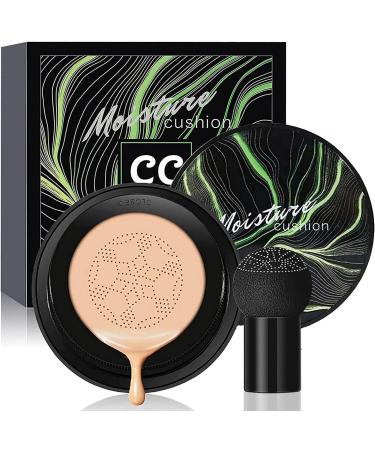 Mushroom Head Air Cushion CC Cream Foundation Cover Concealer Nude Makeup Moisturizing Brightening Pigment Liquid Foundation (1 Pack) - Buy Online on GoSupps.com