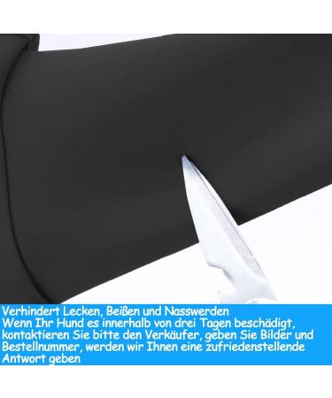Dog Recovery Suit - Cone Collar Alternative Abrasion-Resistant Waterproof & Washable Prevents Licking & Wound Infection (Black M) - Buy Online on GoSupps.com