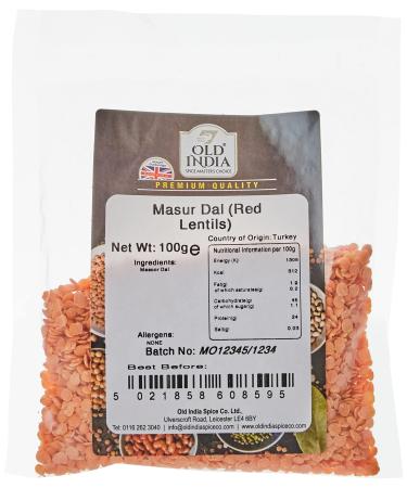 Old India Masur Dal (Red Lentils) 100g