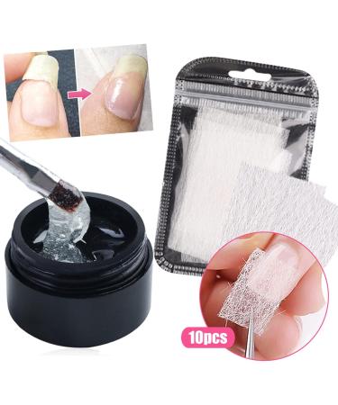 2 Pcs Nail Glue for Broken Nail | 20ml Long Lasting Nail Glue for Press On Nails - Magical Anti-Cracking Nail Wrap Form Repair Set for Nail Art DIY Design Dobooo - Buy Online on GoSupps.com