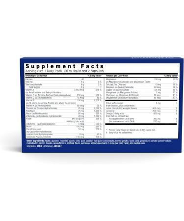 Orthomol Vital M Vial Men's Multivitamin 7-Day Supply with Vitamins A, B, C, D, E, K, Calcium, Iodine, and Omega-3 - 7 Count - Buy Online on GoSupps.com