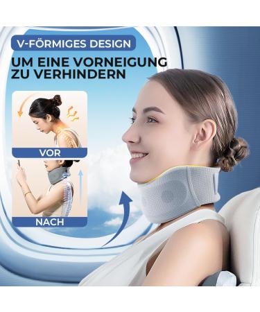 Shop Halskr er Neck Stretcher & Support | Relief for Neck Pain | Durable Cervical Spine Bandage for Men & Women (Blue L) - Buy Online on GoSupps.com