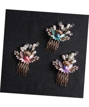 DOITOOL Wedding Hair Clips Bridal Headdress Pearl Hair Barrettes Pearl Headpiece Crystal Headpiece Wedding Bridal Hair Clip Pin Bridal Hairpin Pearl Hair Clip Bride Manual Comb - Buy Online on GoSupps.com