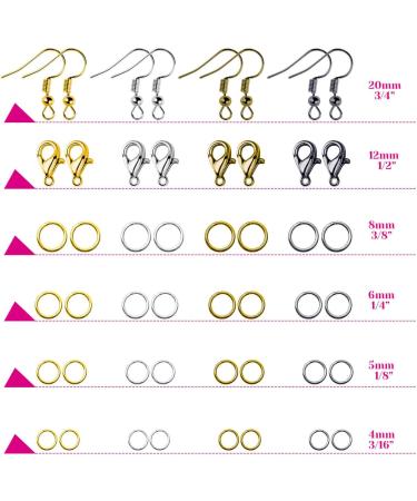 Paxcoo 3200Pcs Jewelry Repair Kit - Jump Rings, Clasps, Earring Hooks for Making Supplies and Findings - Necklace Bracelets Repair - Buy Online on GoSupps.com