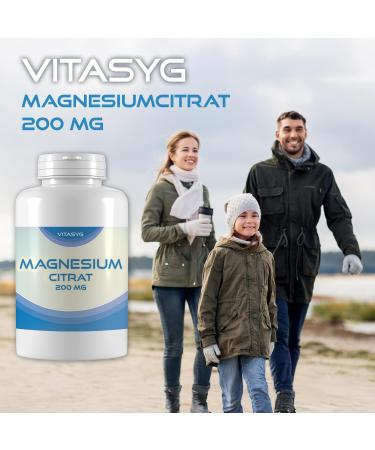  Vitasyg Vitasyg Magnesium Citrate 200 mg 180 tablets 6-month supply 200 mg of genuine magnesium (from - Buy Online on GoSupps.com