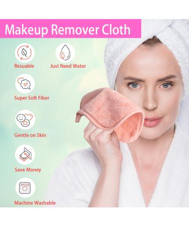 Bloom Microfiber Makeup Removal Cloths - Reusable Facial Cleaning Cloths - 6 Pack in Orange (20x20cm / 8x8inch) - Eco-Friendly Makeup Remover - Buy Online on GoSupps.com