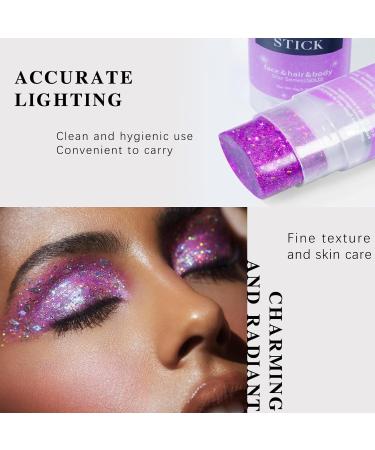 NewBang Pink Body Glitter Stick - Holographic Chunky Face Glitter Gel for Music Festivals and Raves - Sparkling Makeup for Women - Buy Online on GoSupps.com