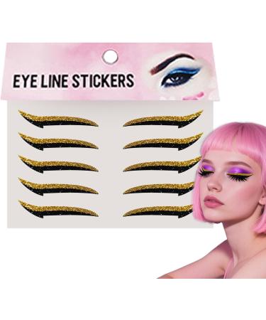 Autocollants Eye Liner - Patch Maquillage Fard Paupi res | Patchs Maquillage Yeux Naturels Imperm ables pour Sc nes ou F tes Or - Buy Online on GoSupps.com