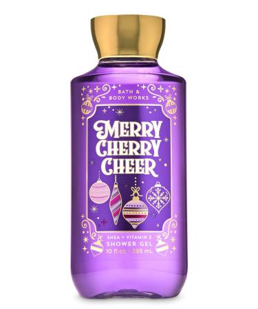 Bath and Body Works Merry Cherry Cheer Shower Gel with Shea + Vitamin E 10 fl oz