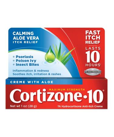 Cortizone 10 Maximum Strength Anti-Itch Creme 1 Oz 1 Ounce (Pack of 1)