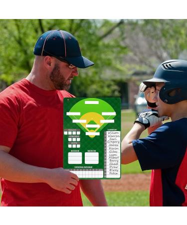 Magnetic Dugout Board with 60 Lineup Cards - Baseball & Softball Coaching Accessory with Snap Hooks - Buy Online on GoSupps.com