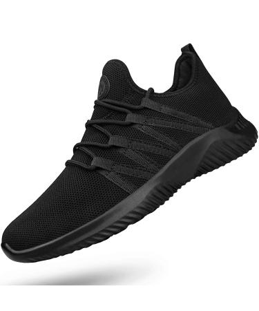 Feethit Mens Slip On Running Shoes Breathable Lightweight Comfortable Fashion Non Slip Sneakers for Men 10.5 New Black05