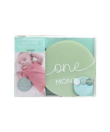 Pearhead Acrylic Monthly Milestone Photo Cards  Gender-Neutral Babys First Year Photo Prop Discs  Pregnancy Journey Milestone Markers  Sage Sage Milestone Discs - Buy Online on GoSupps.com