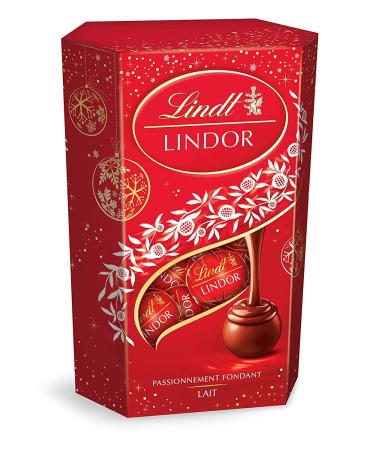 Lindt Lindor Milk Cornet 337g - 27 Lindor Milk Chocolate Balls