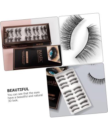 Beavorty 10 Pairs Fake eyelashes cosmetic drama lashes natural fluffy lashes carnival makeup supplies rapid blooming lashes eyelashes Thick Eyelash dense chemical fiber 3d extend - Buy Online on GoSupps.com