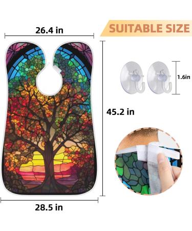 Colorful Trees Beard Bib Apron - Best Beard Hair Catcher for Men | Perfect Gift for Father's Day Anniversary & Christmas - Buy Online on GoSupps.com