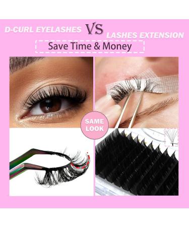 10 Pairs 3D Russian False Eyelashes - Natural Look Curly Cat Eye D Curl 808 | Wispy Volume Lashes for Stunning Eyes - Buy Online on GoSupps.com