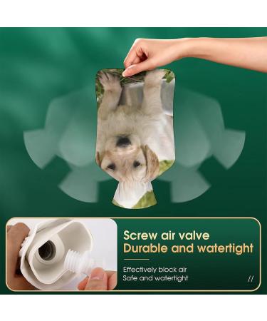 Golden Retriever Hot Water Bottle | Plush Bed Cover Hand Warmer for Adults & Kids - 26.5x15.3cm - Buy Online on GoSupps.com
