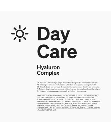 Day Care moisturizing cream 50ml day cream with hyaluronic acid glycerin and lipids anti-wrinkle moisturizing vegan natural ingredients produced and laboratory tested in Germany - Buy Online on GoSupps.com