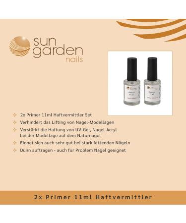 Buy Sun Garden Nails 2x Primer 11ml - Best Adhesion Promoter for UV Gel | International Shipping Available - Buy Online on GoSupps.com