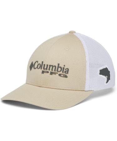 Shop Columbia Men's PFG Mesh Cap XXL - Fossil/Grill/White/Bass | International Shipping Available - Buy Online on GoSupps.com