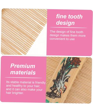 Lot de 2 Peignes Dents Denses en Bambou Antipelliculaire Double Face L ger et Portable Massage Cuir Chevelu Soin Cheveux et Anti-poux pour Gar on et Filles et Style Al atoire - Buy Online on GoSupps.com
