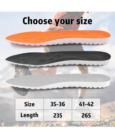 3 Pairs Orthopedic Insoles for Men & Women | Heel Spur Relief Shoe Inserts | Breathable Foot Pain Relief | Ideal for Hiking & Running (Size 35-36) - Buy Online on GoSupps.com