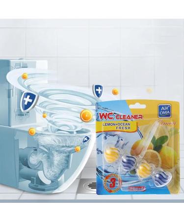 Toilet Bleach Toilet Cleaner Soft Scrub Toilet Bowl Freshener Hangings Automatic Toilet Cleaning Ball 4 Scents Lemon - Buy Online on GoSupps.com