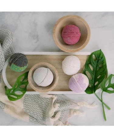 Earthly Garden Bath Bombs Gift Set | Handmade in USA | Large 5oz Natural & Organic with Essential Oils | Relaxing & Moisturizing for Women & Girls - Buy Online on GoSupps.com
